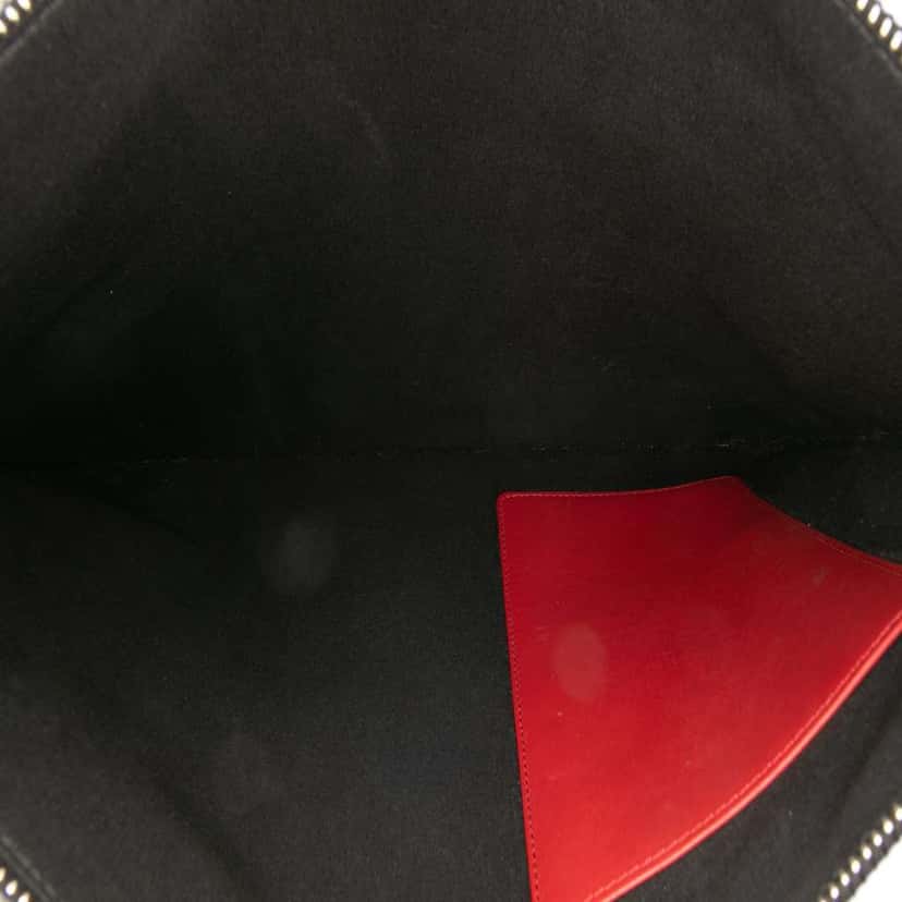 Dior Diorissimo Trotter Coated Canvas Painted Clutch Black Canvas Good condition - Model View