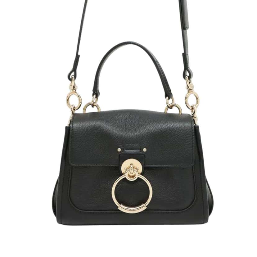 Chloé Mini Leather Tess Day Satchel Black Leather Good condition - Front View