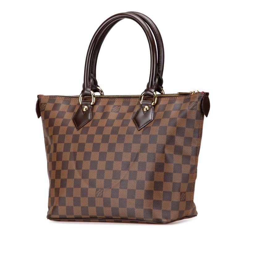 Louis Vuitton Damier Ebene Saleya PM Brown Canvas Very good condition - Back View