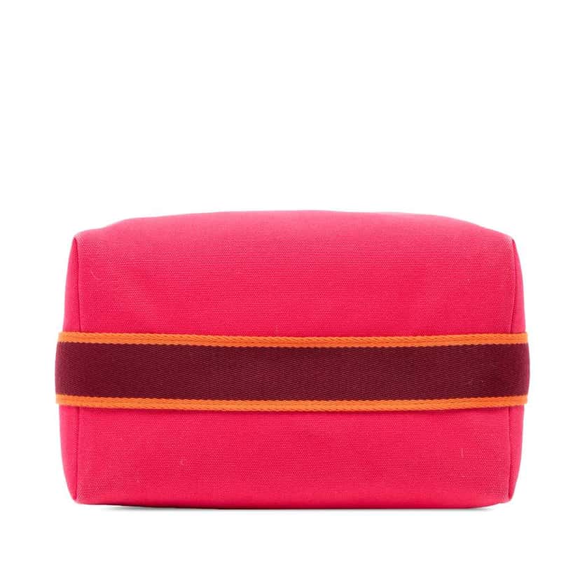 Hermès Large Canvas Bride A Brac Case Pink Canvas Good condition - Inside View