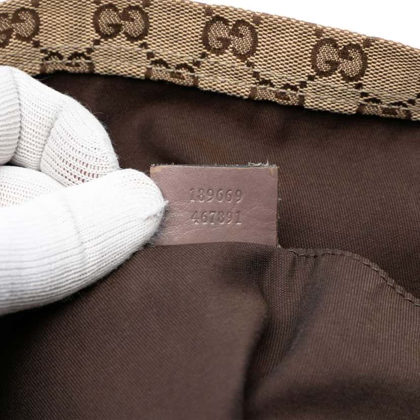Gucci GG Canvas Web Tote Brown Canvas Good condition - Box View