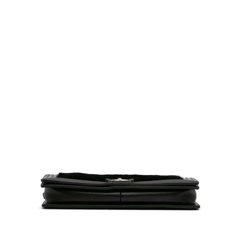 Chanel Shearling East West Boy Flap Black Good condition - Inside View