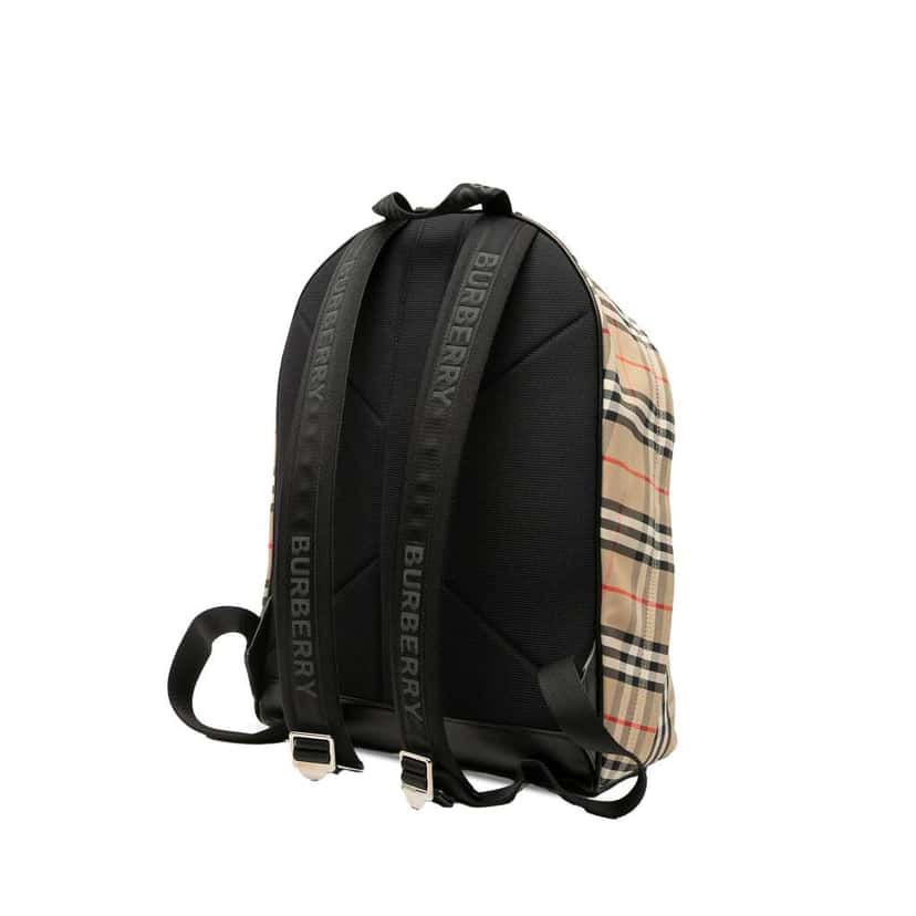 Burberry House Check Nylon Jett Backpack Brown Good condition - Back View