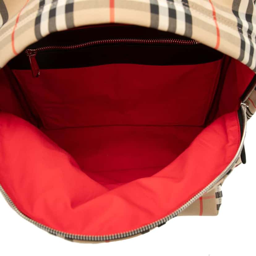 Burberry House Check Nylon Jett Backpack Brown Good condition - Model View