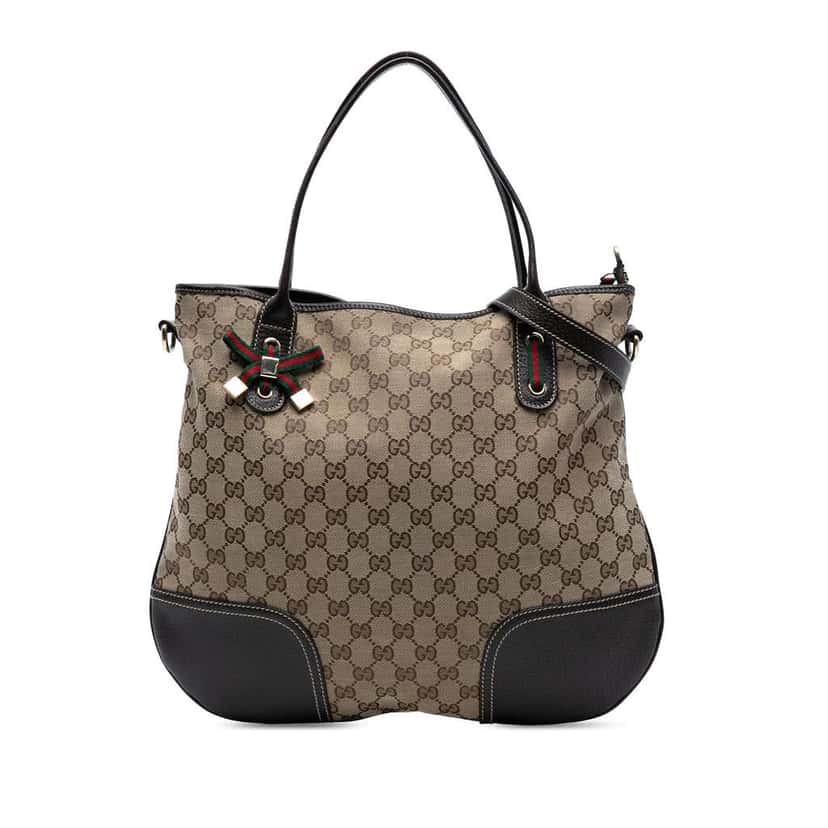 Gucci GG Canvas Princy Satchel Brown Canvas Good condition - Front View