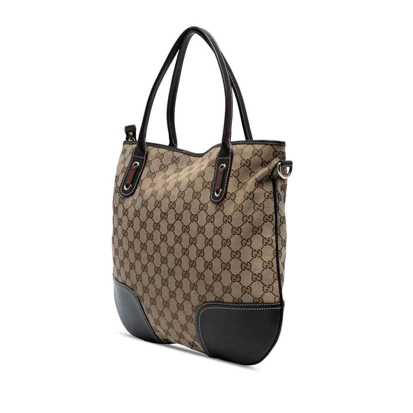 Gucci GG Canvas Princy Satchel Brown Canvas Good condition - Back View