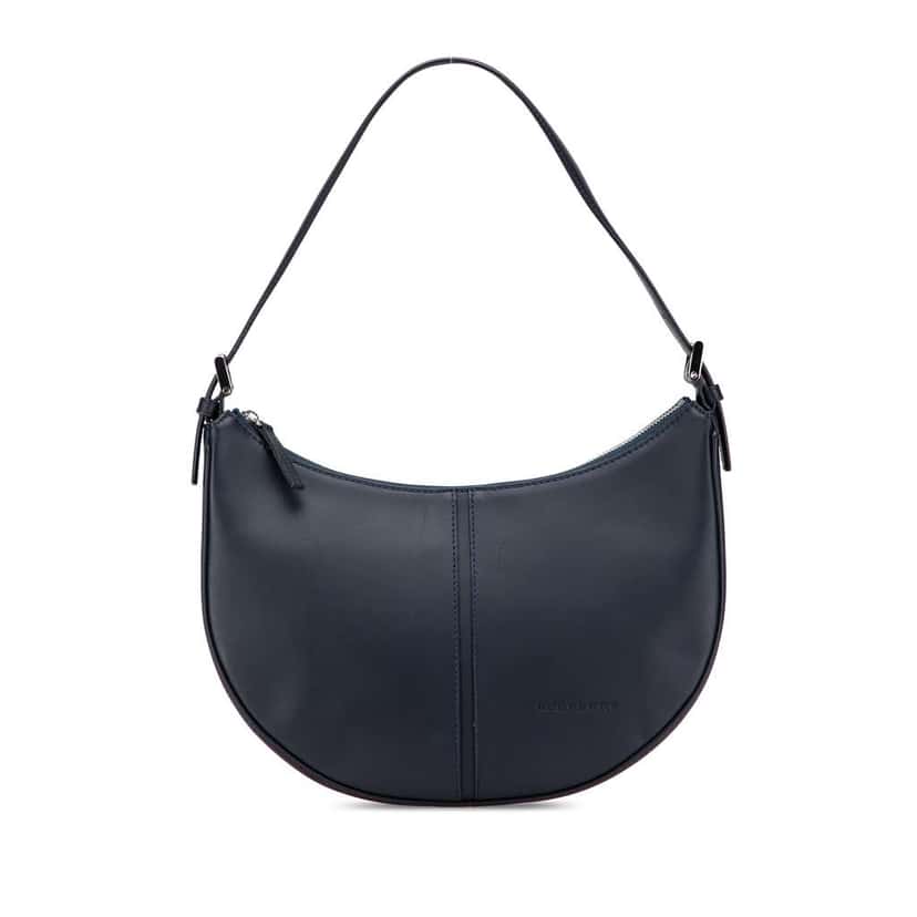 Burberry Leather Hobo Blue Leather Good condition - Front View