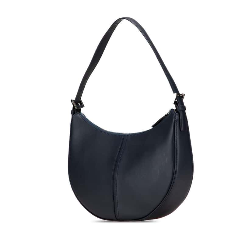 Burberry Leather Hobo Blue Leather Good condition - Back View