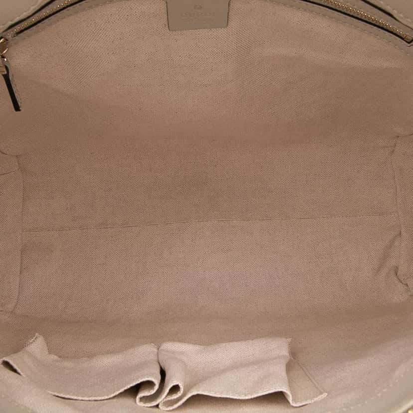 Gucci Guccissima Mayfair Satchel White Leather Good condition - Model View