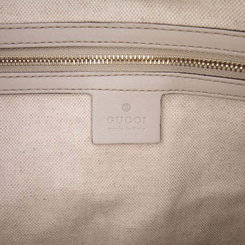 Gucci Guccissima Mayfair Satchel White Leather Good condition - Box View