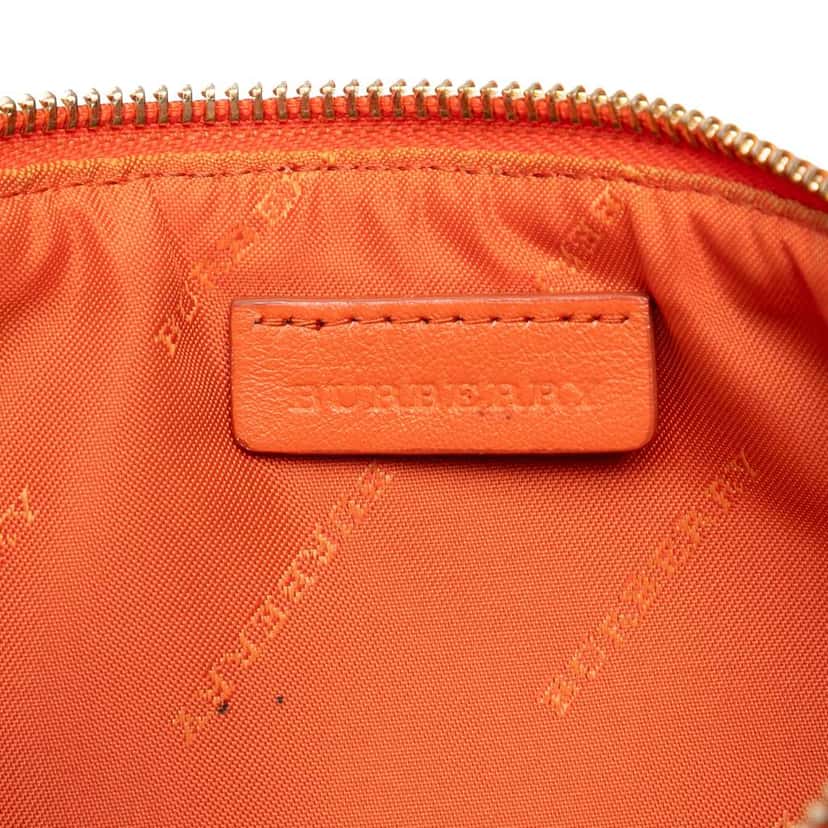 Burberry Haymarket Check Coated Canvas Peyton Crossbody Brown Canvas Good condition - Box View