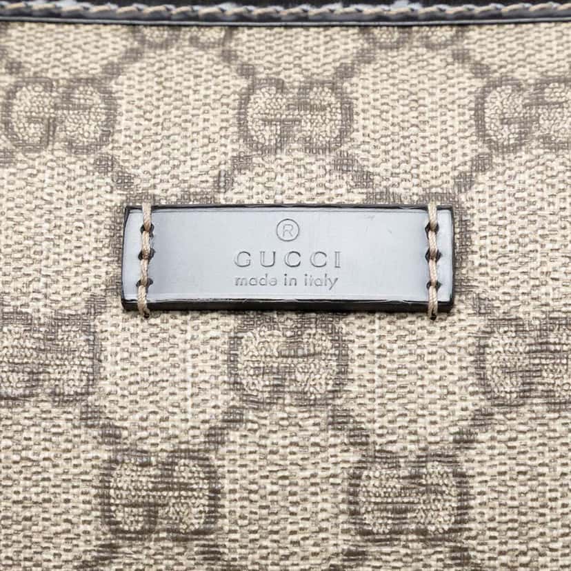 Gucci Medium GG Supreme Joy Boston Bag Brown Canvas Good condition - Box View