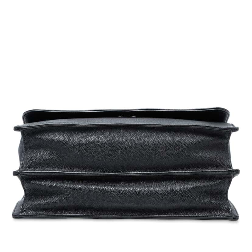 Dior Large Grained Calfskin Diorama Flap Black Leather Good condition - Inside View