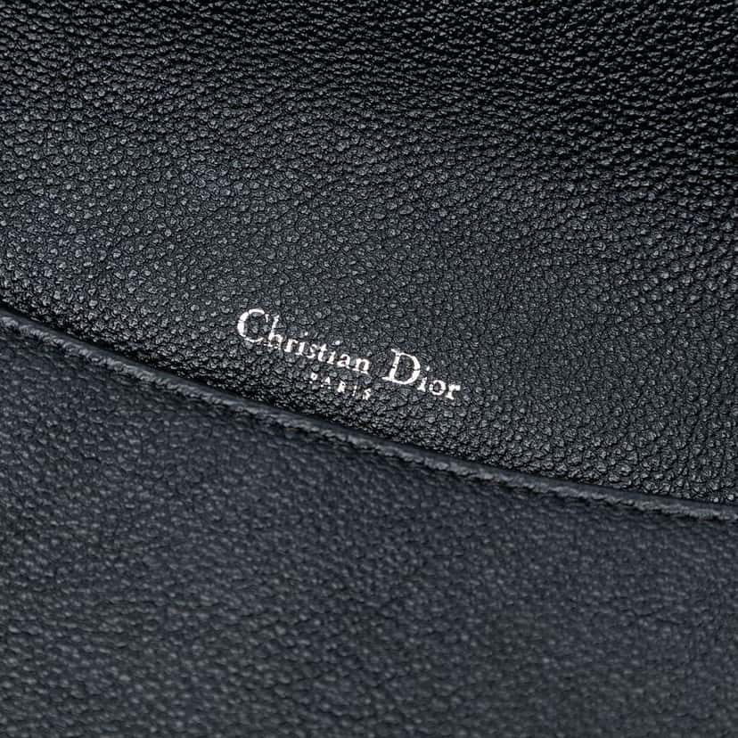 Dior Large Grained Calfskin Diorama Flap Black Leather Good condition - Box View