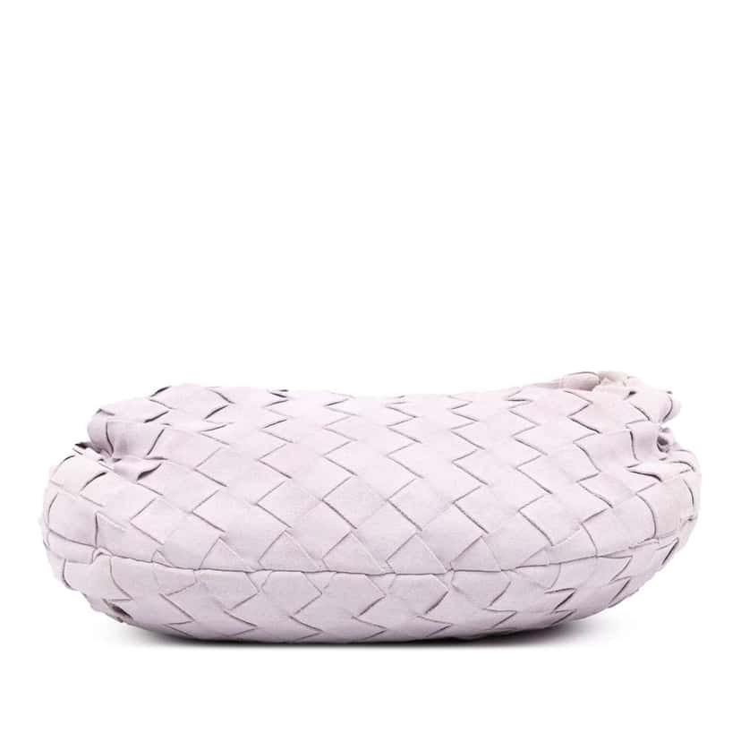Bottega Veneta Mini Suede Intrecciato Jodie Purple Leather Good condition - Inside View