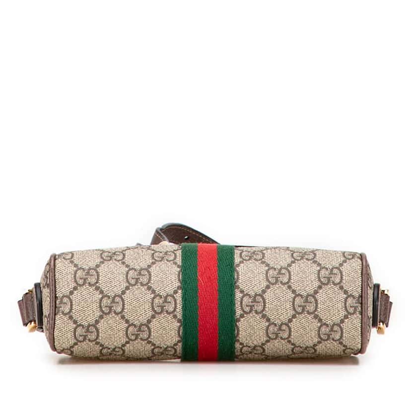 Gucci Mini GG Supreme Ophidia Crossbody Brown Canvas Good condition - Inside View