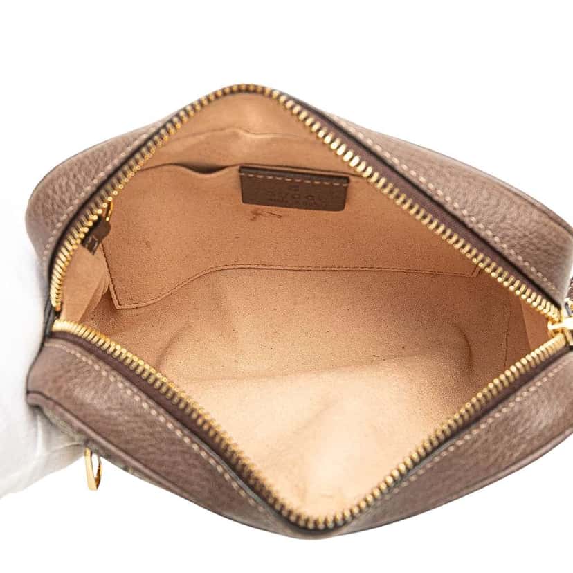 Gucci Mini GG Supreme Ophidia Crossbody Brown Canvas Good condition - Model View