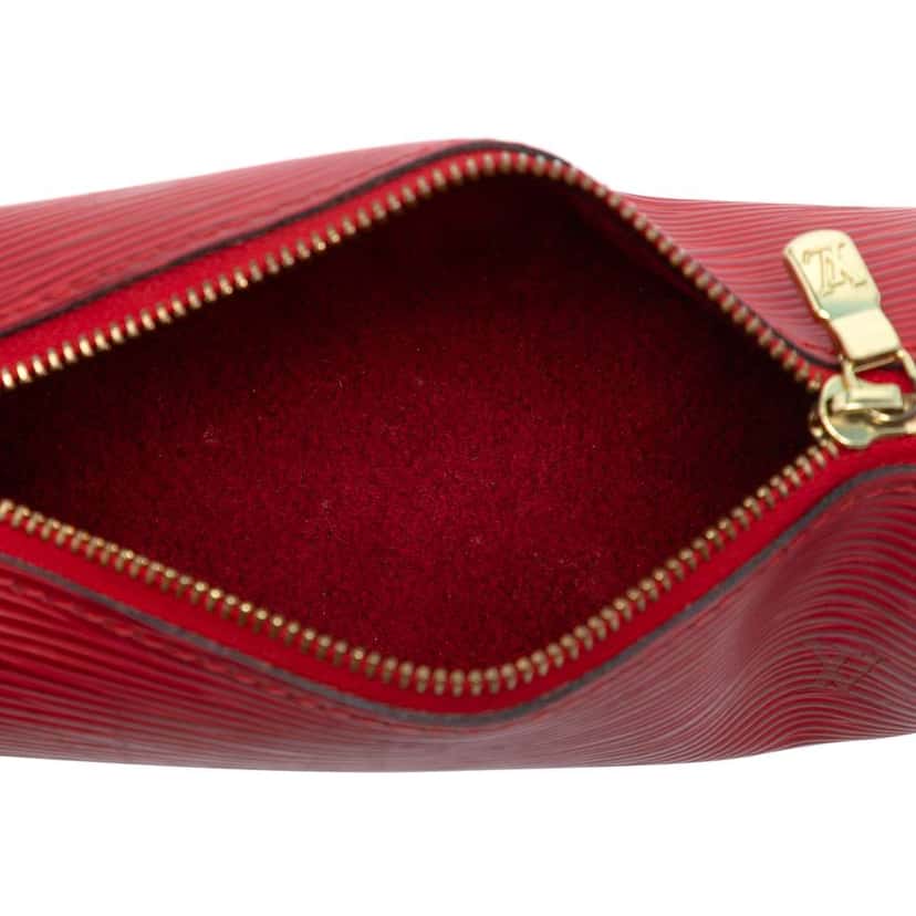Louis Vuitton Epi Pochette Papillon Red Leather Good condition - Model View