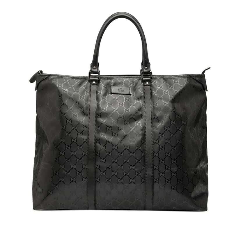 Gucci GG Imprime Weekender Black Canvas Good condition - Front View
