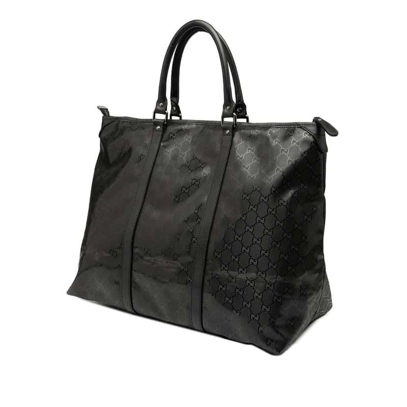 Gucci GG Imprime Weekender Black Canvas Good condition - Back View