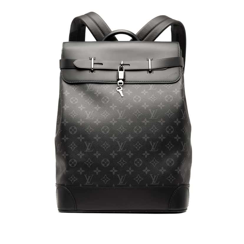 Louis Vuitton Monogram Eclipse Steamer Black Good condition - Front View