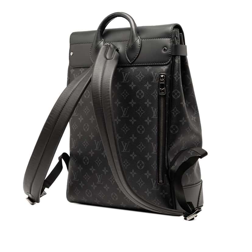 Louis Vuitton Monogram Eclipse Steamer Black Good condition - Back View