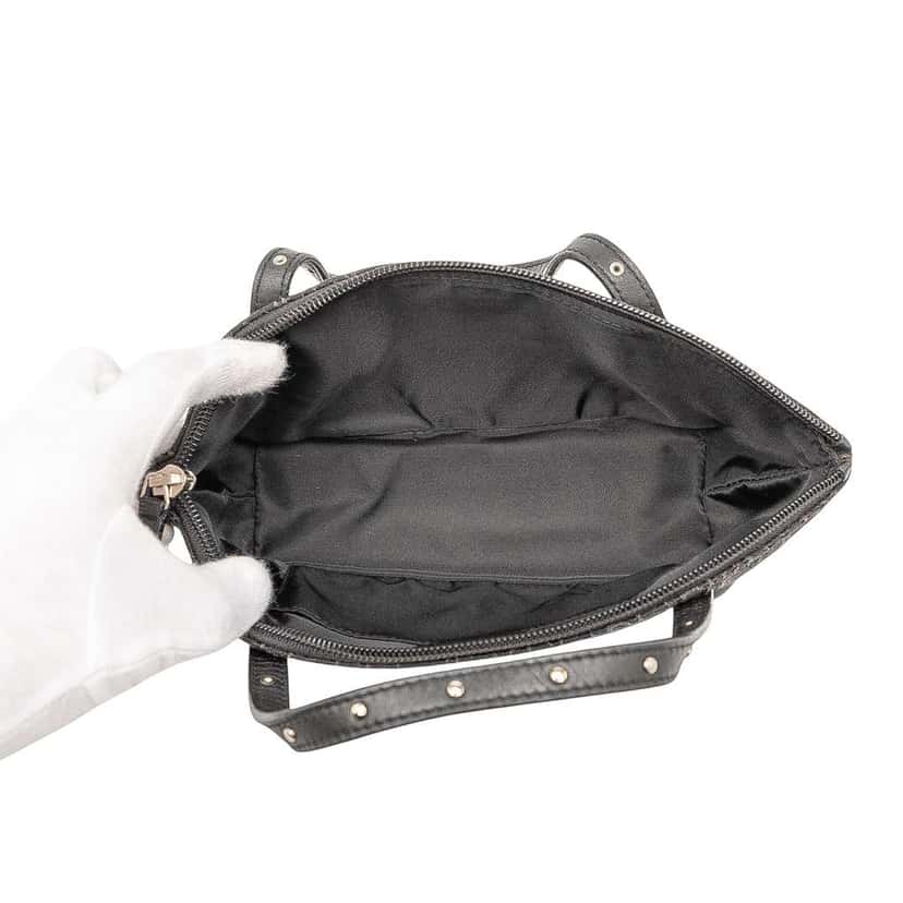 Dior Mini Diorissimo Trotter Canvas Street Chic Handbag Black Canvas Good condition - Model View