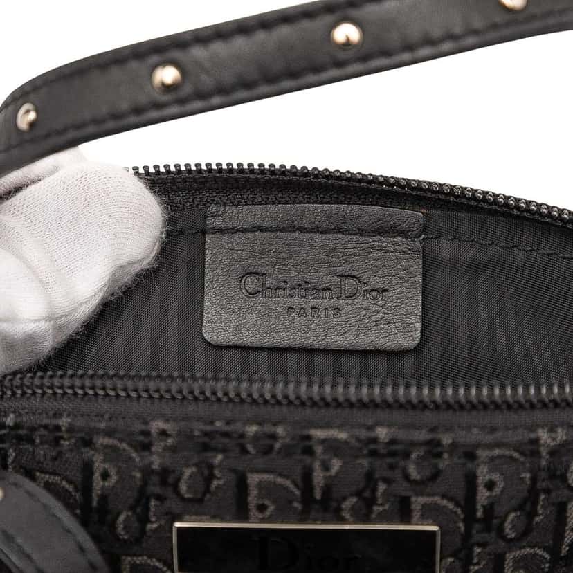 Dior Mini Diorissimo Trotter Canvas Street Chic Handbag Black Canvas Good condition - Box View