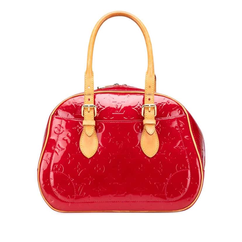 Louis Vuitton Monogram Vernis Summit Drive Red Leather Good condition - Front View