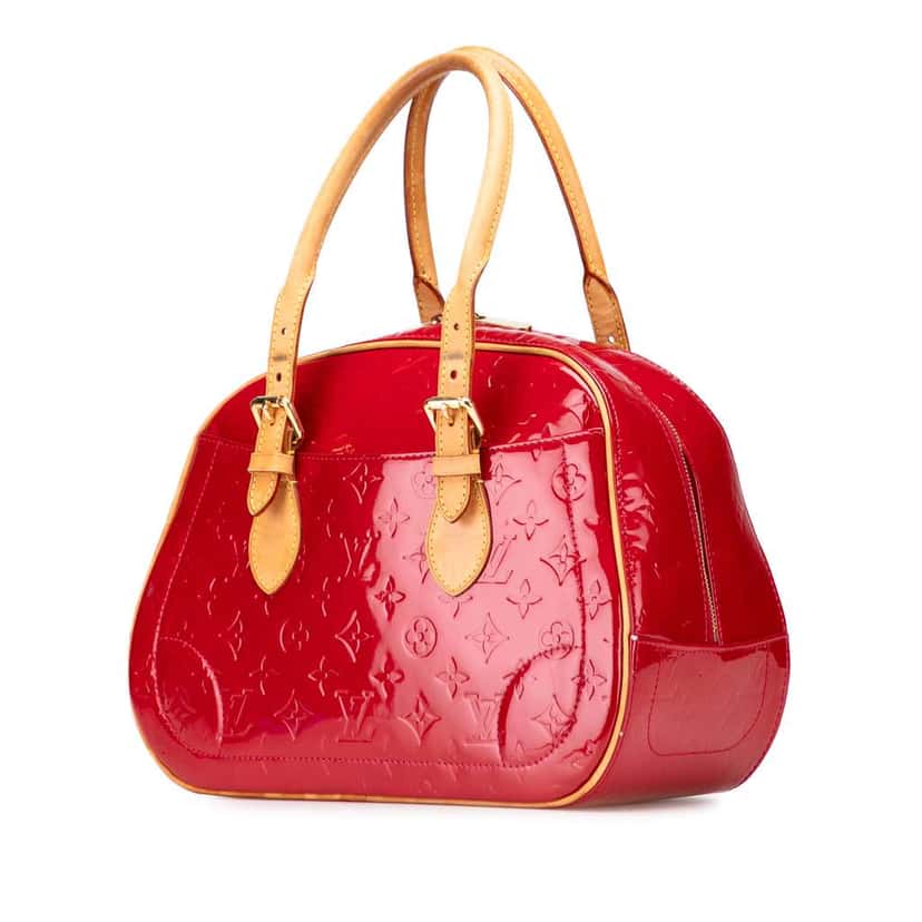 Louis Vuitton Monogram Vernis Summit Drive Red Leather Good condition - Back View