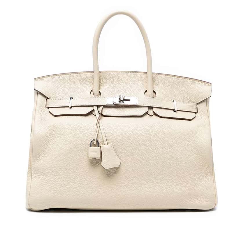 Hermès Togo Birkin Retourne 35 Brown Leather Good condition - Front View