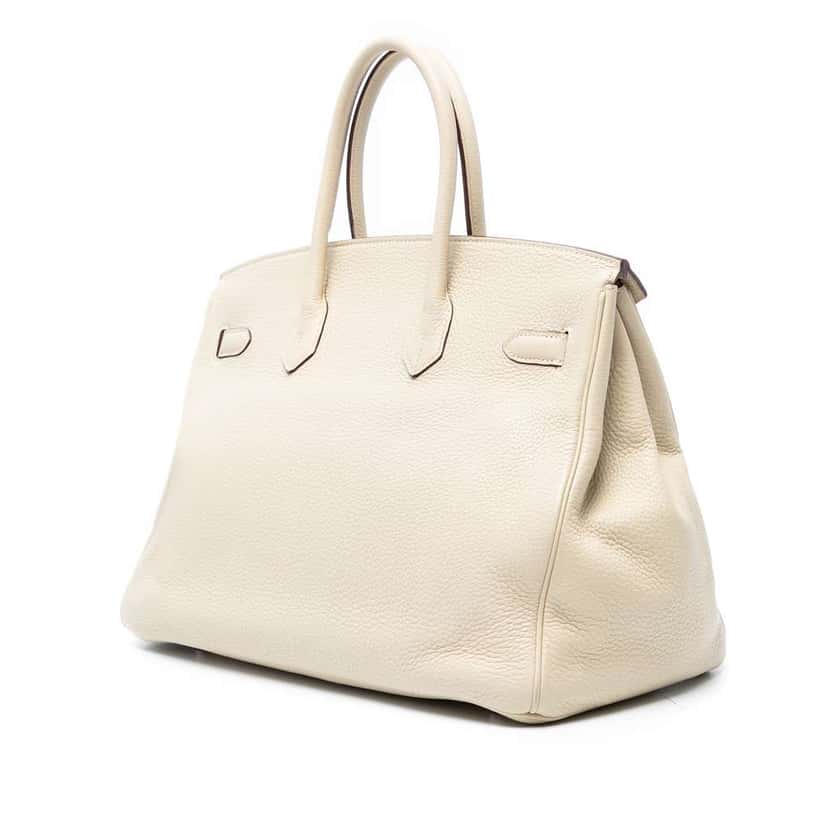 Hermès Togo Birkin Retourne 35 Brown Leather Good condition - Back View