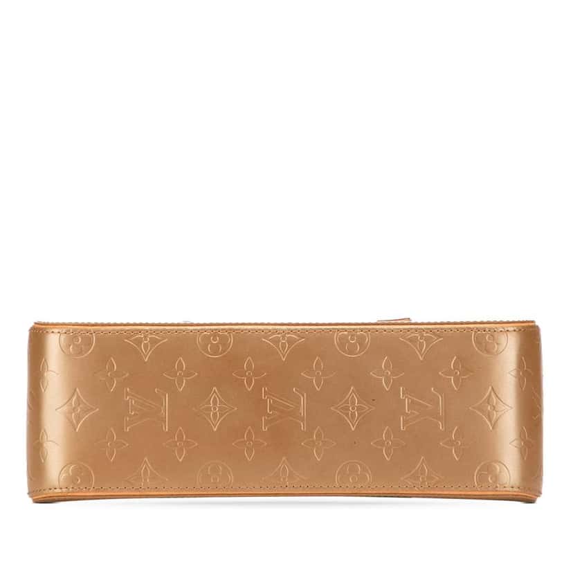 Louis Vuitton Monogram Mat Shelton Gold Leather Fair condition - Inside View