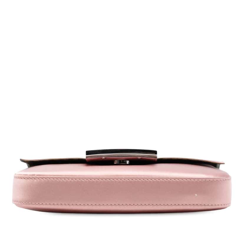 Fendi Silk Baguette Phone Pouch Satchel Pink Silk Good condition - Inside View
