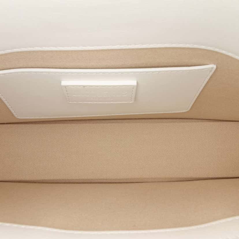 Jacquemus Calfskin Le Bambino Long White Leather Good condition - Model View