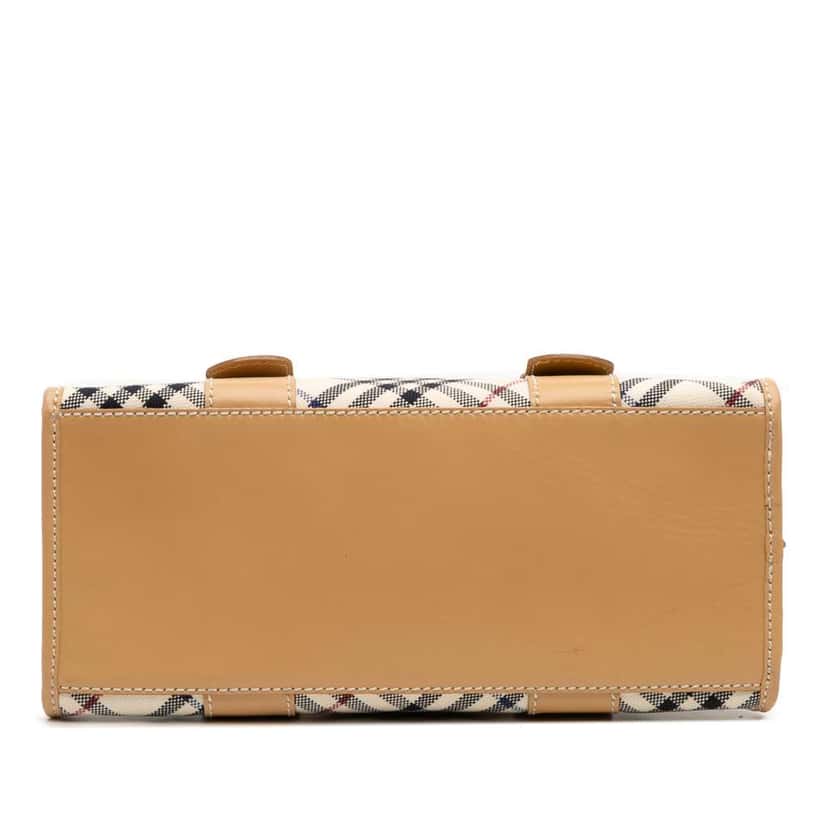 Burberry Nova Check Canvas Handbag Brown Canvas Good condition - Inside View