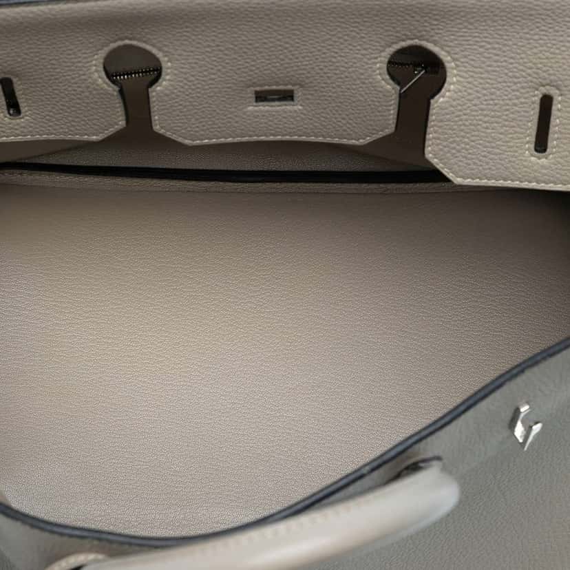 Hermès Togo Birkin Retourne 35 Grey Leather Good condition - Model View