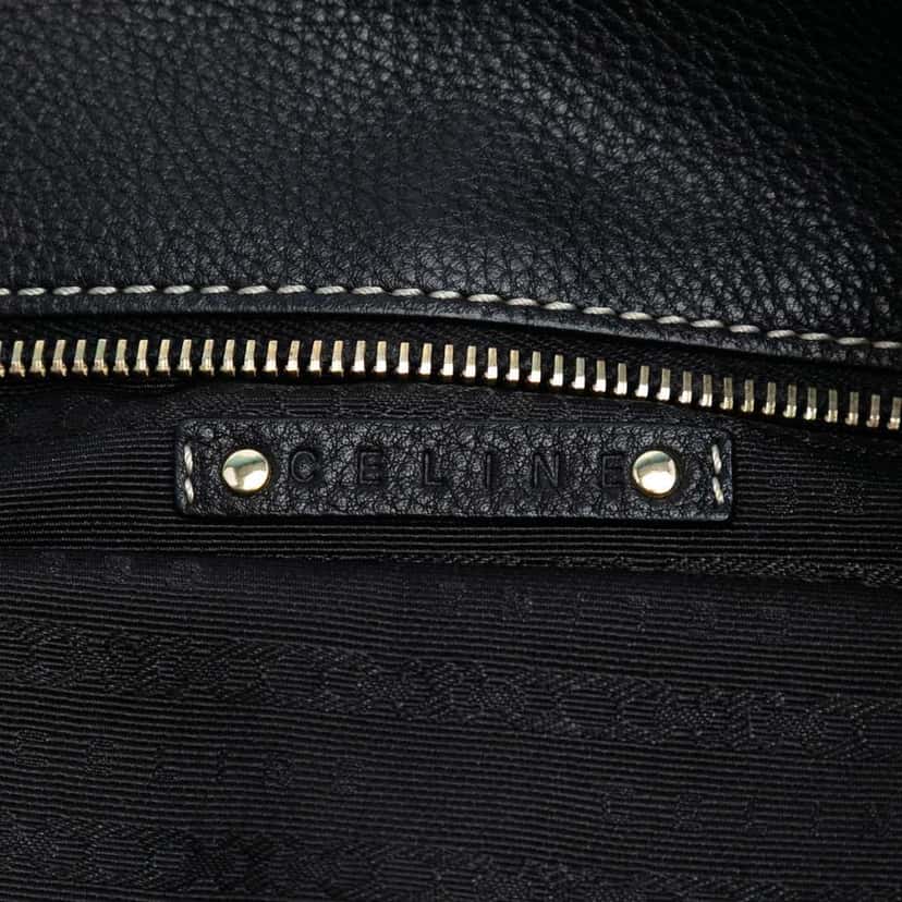 Celine Large Grained Calfskin Bittersweet Hobo Black Leather Good condition - Box View