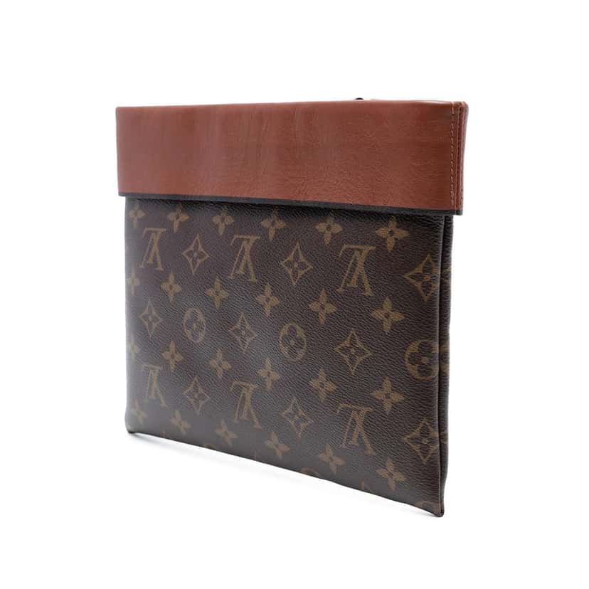 Louis Vuitton Monogram Pochette Tuileries Brown Good condition - Back View