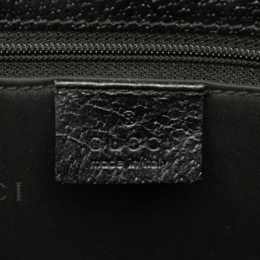 Gucci Calfskin Jackie Handbag Black Leather Good condition - Box View
