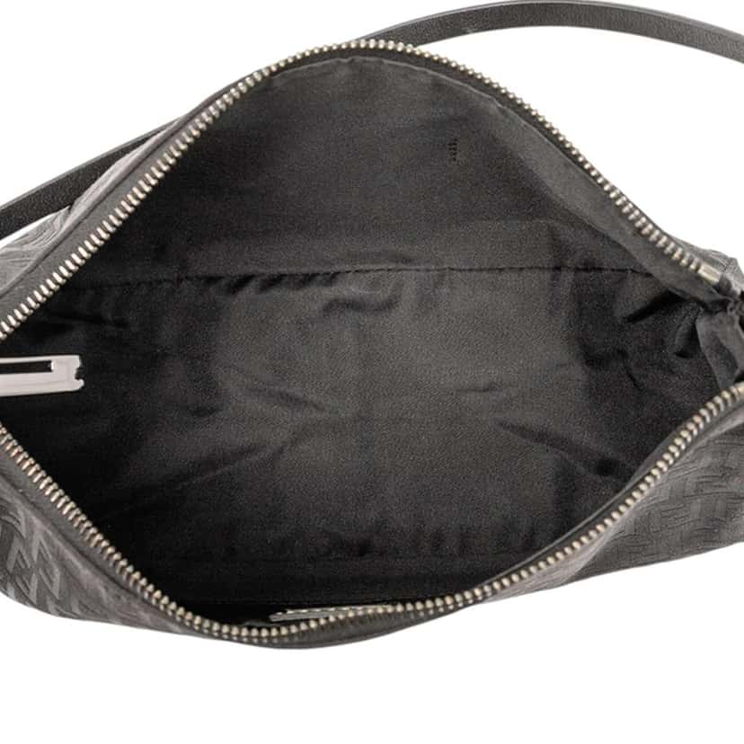 Fendi Zucchino Canvas Pochette Black Canvas Good condition - Model View