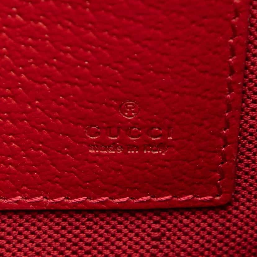 Gucci Small Bicolor GG Supreme Pouch Brown Canvas Good condition - Box View