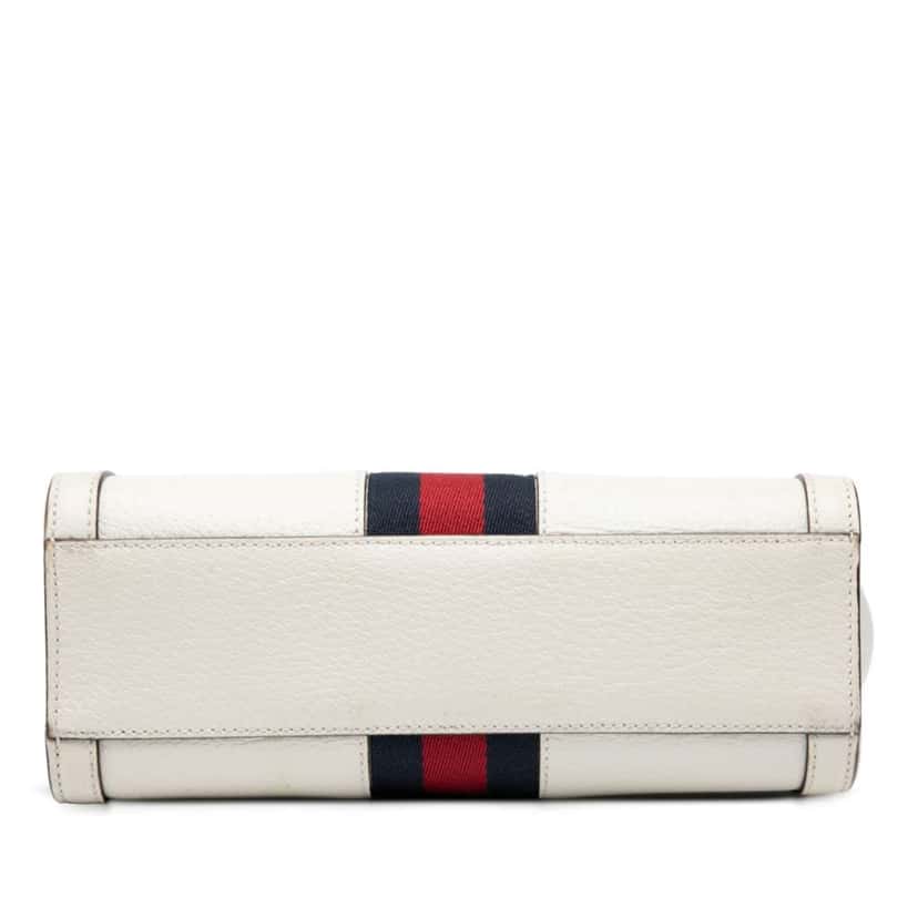 Gucci Small Leather Ophidia Satchel White Leather Very good condition - Inside View