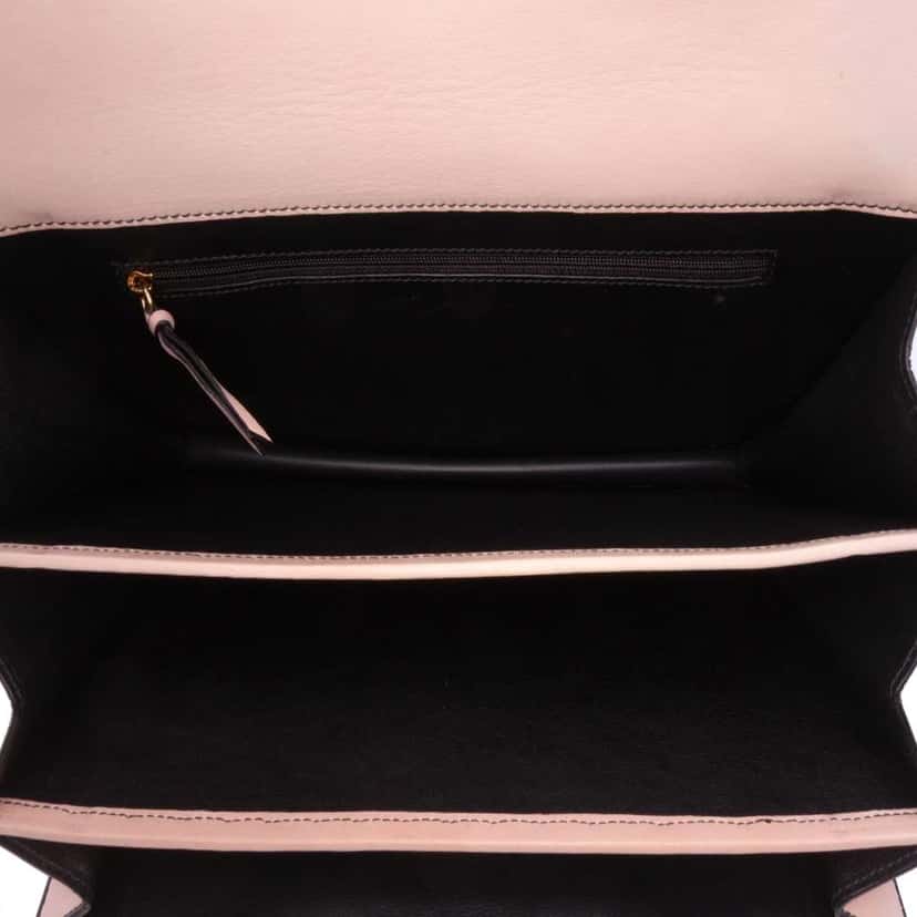 Loewe Suede Handbag Pink Leather Good condition - Model View
