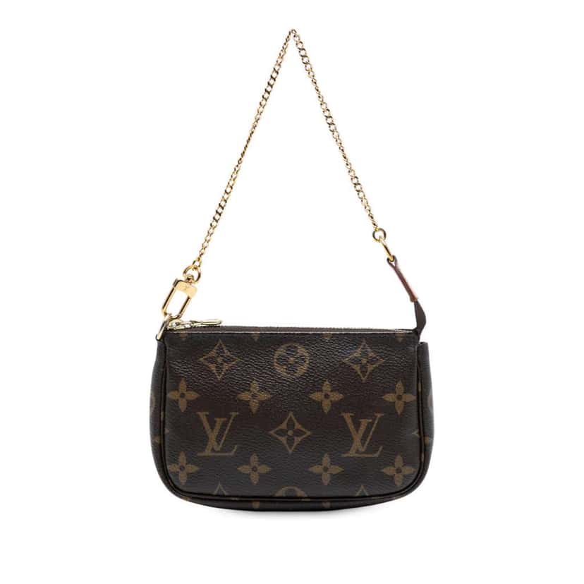Louis Vuitton Monogram Mini Pochette Accessoires Brown Good condition - Front View