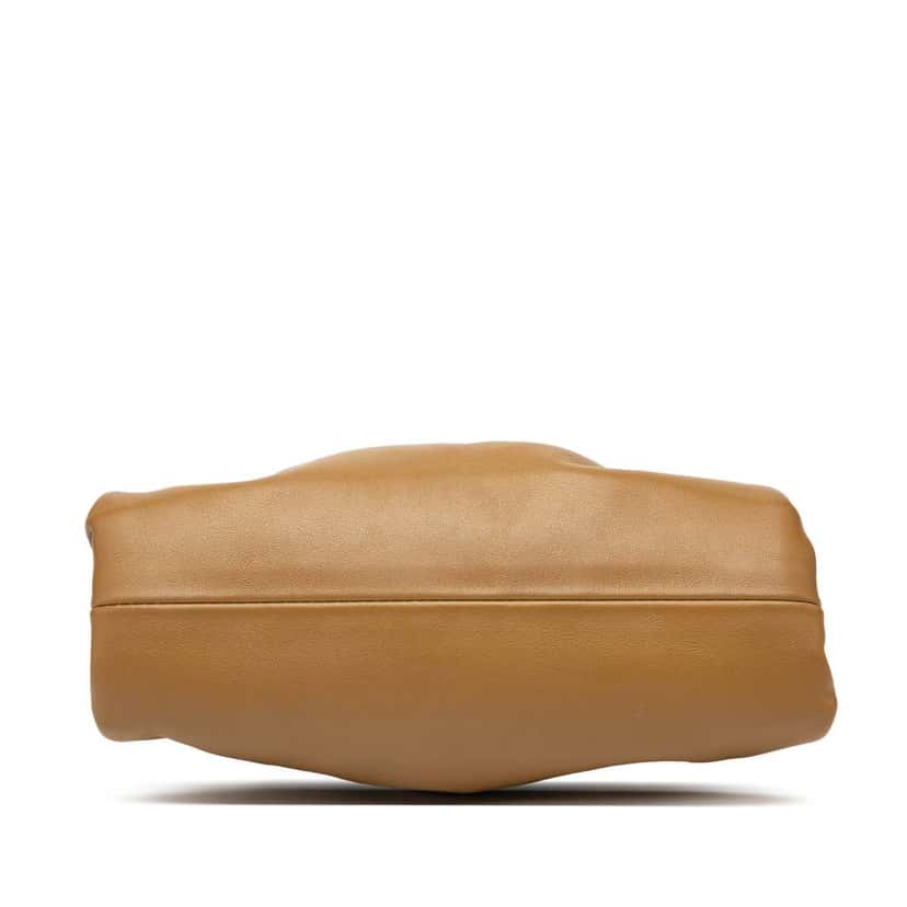 Bottega Veneta Lambskin The Mini Pouch Crossbody Brown Leather Good condition - Inside View