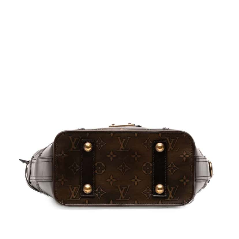 Louis Vuitton Monogram Embossed Sergent PM Brown Leather Good condition - Inside View