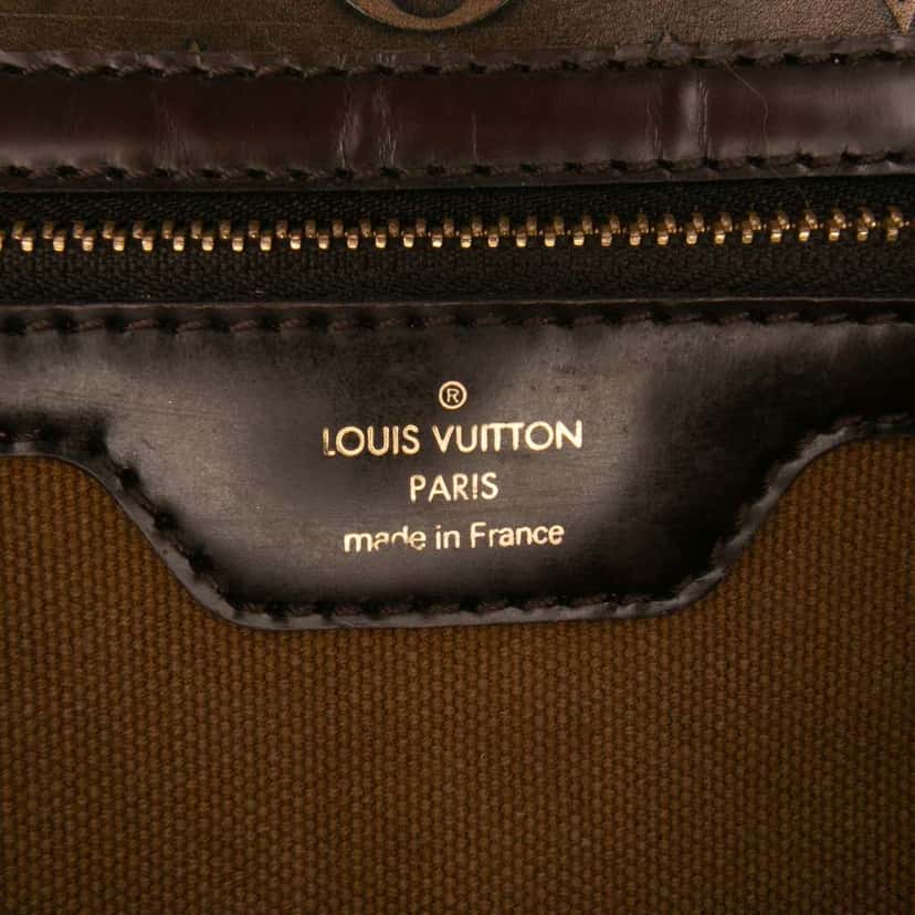 Louis Vuitton Monogram Embossed Sergent PM Brown Leather Good condition - Box View