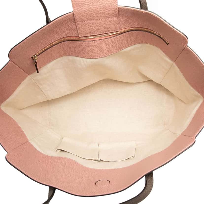 Gucci Medium Leather Swing Tote Brown Leather Good condition - Model View