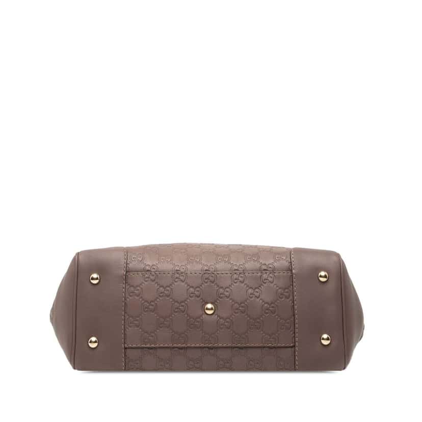 Gucci Guccissima Mayfair Tote Purple Leather Good condition - Inside View